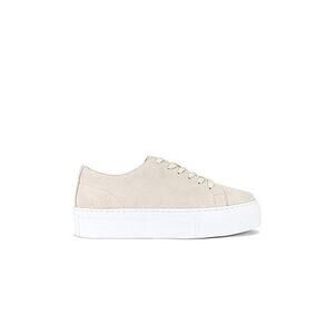 New Republic Malibu Lace-Up Suede Platform Sneaker Bone - 6